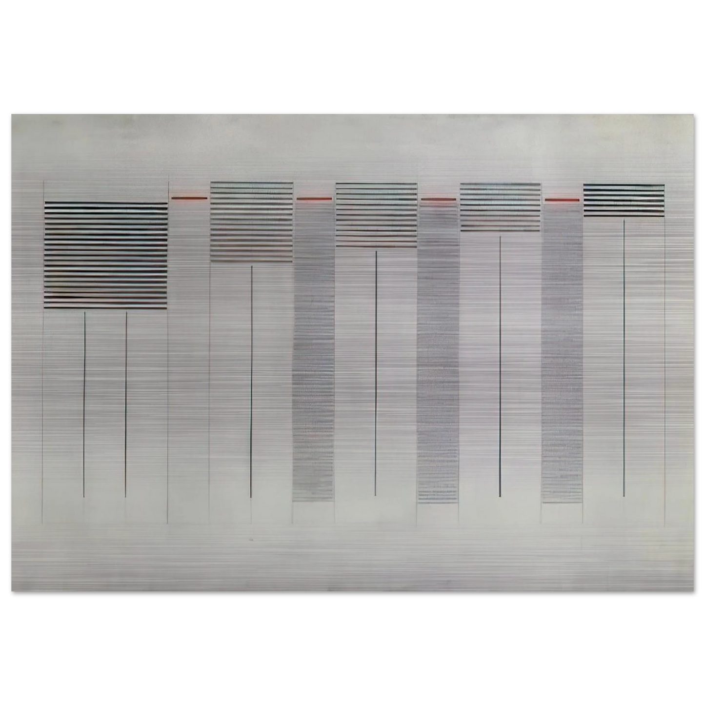 Acrilico n. 12 - 1976 - Bice Lazzari Brushed Aluminum Print - 70x100 cm / 28x40 inches | Bice Lazzari Aluminum Print | Bice Lazzari Prints