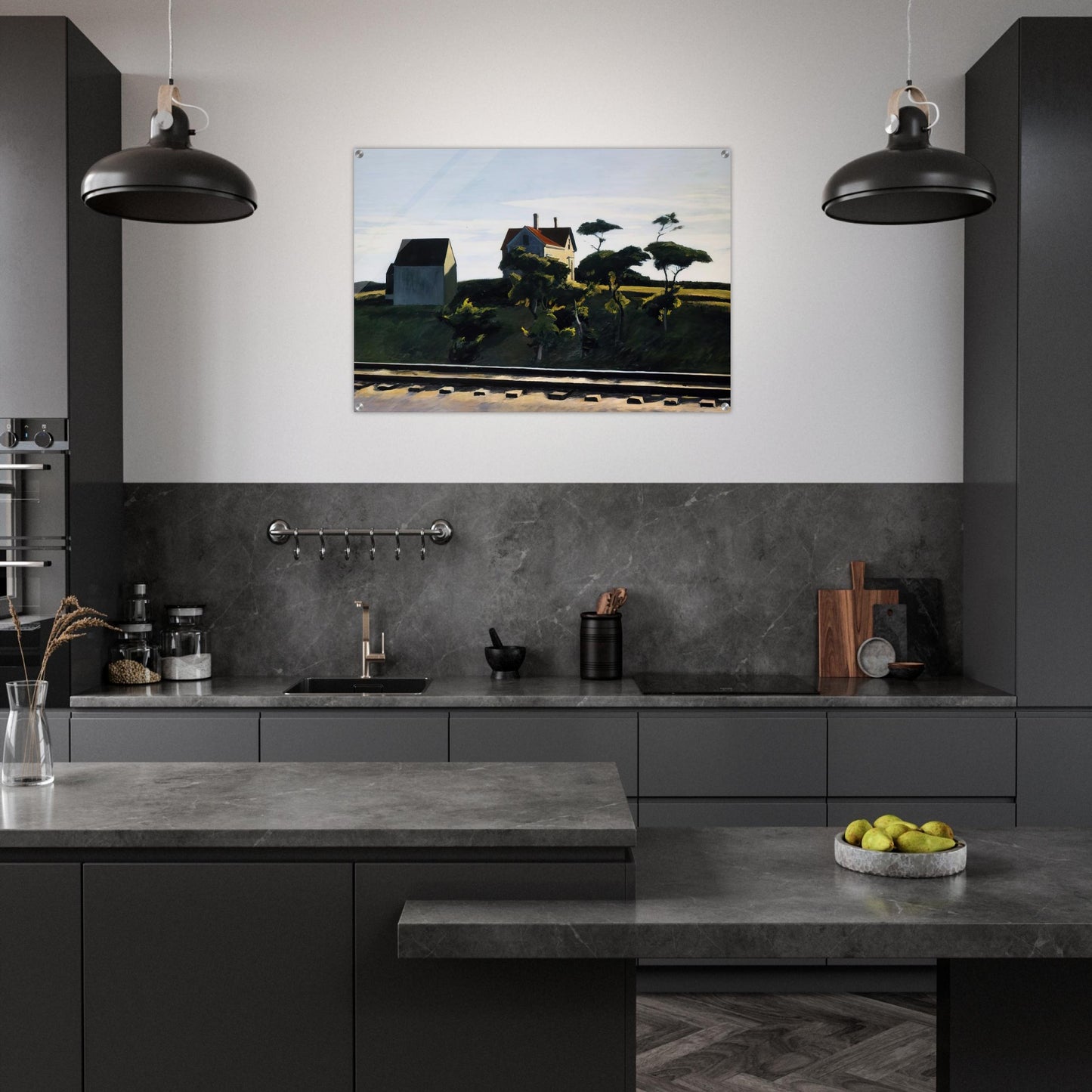 New York, New Haven and Hartford - Edward Hopper Acrylic Print - 70x100 cm / 28x40″ inches