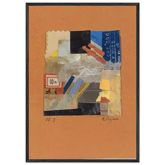 Number 7 - 1948 - Anne Ryan 70x100 cm / 28x40 inches Framed Art Print – Black Wooden Frame