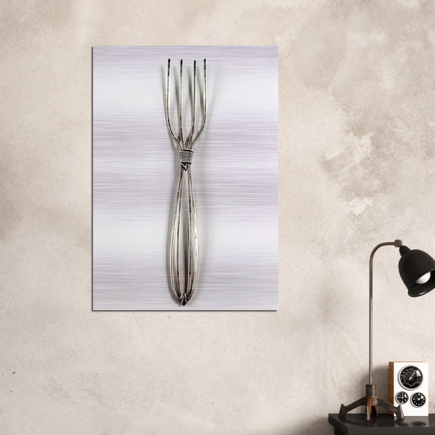 FORK 1940 - Alexander Calder Brushed Aluminum Print - 70x100 cm / 28x40 inches | Alexander Calder Aluminum Print | Alexander Calder Prints