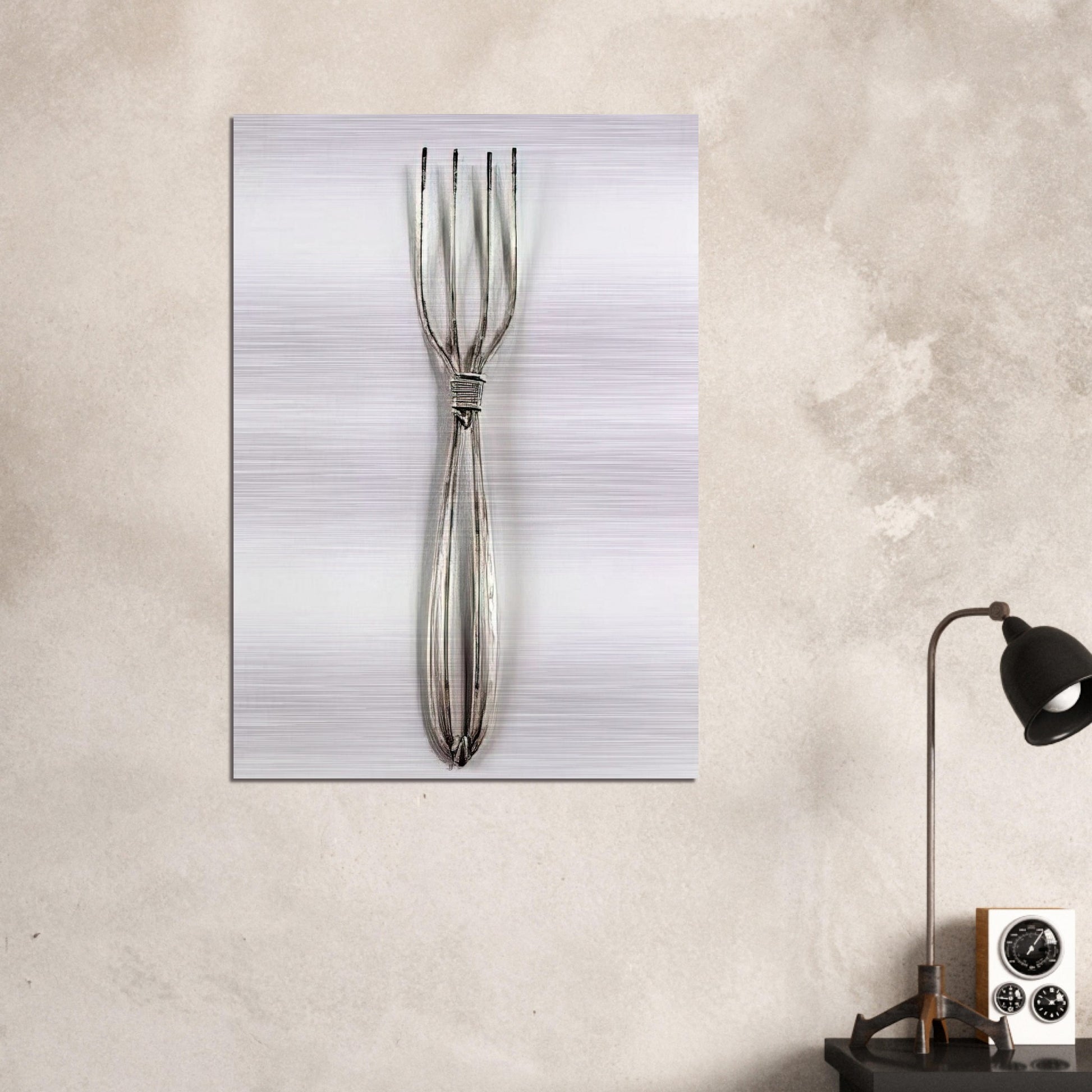 FORK 1940 - Alexander Calder Brushed Aluminum Print - 70x100 cm / 28x40 inches | Alexander Calder Aluminum Print | Alexander Calder Prints