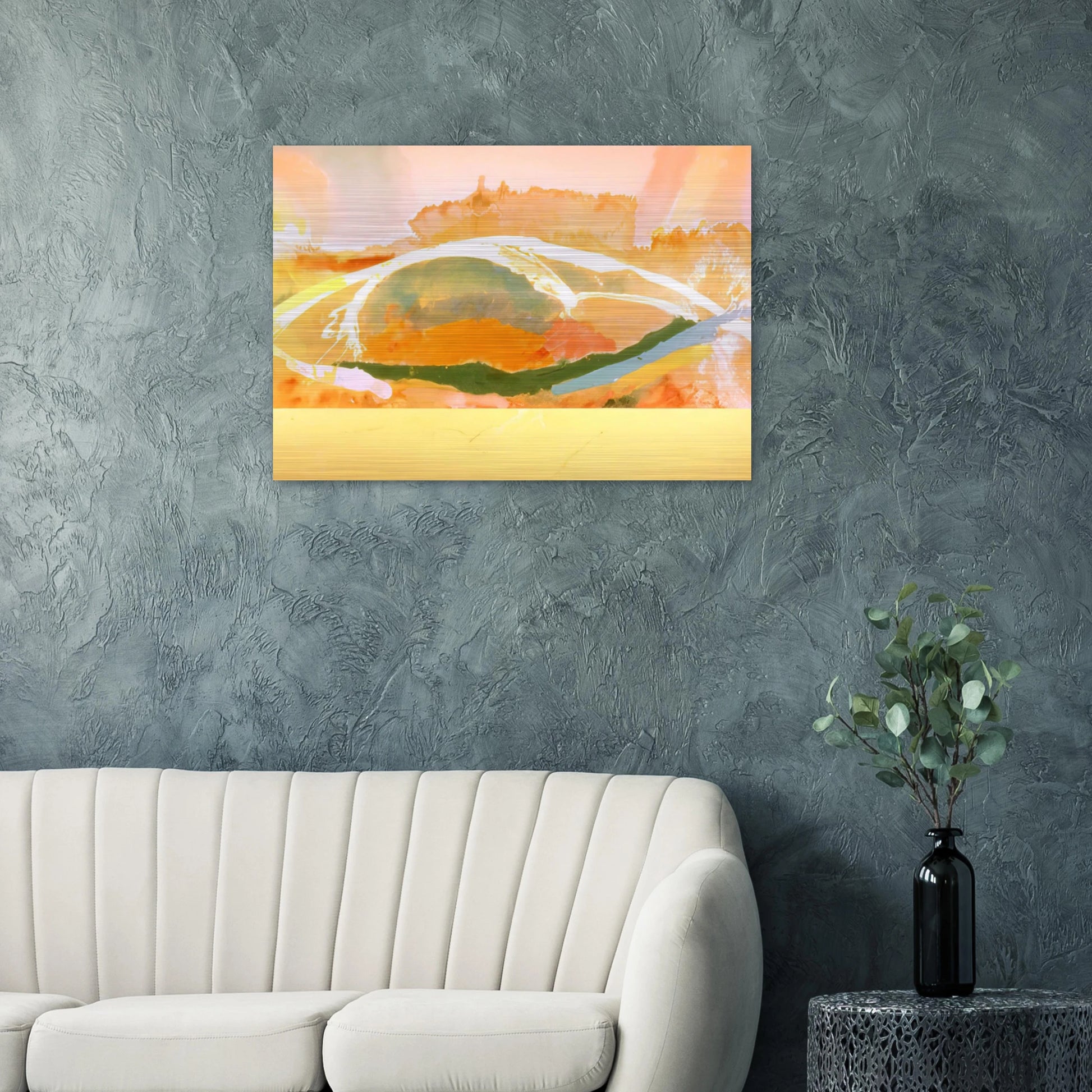 Sunday Afternoon - 1969 - Ronnie Landfield Brushed Aluminum Print - 70x100 cm / 28x40 inches | Ronnie Landfield Aluminum Print | Ronnie Landfield Prints