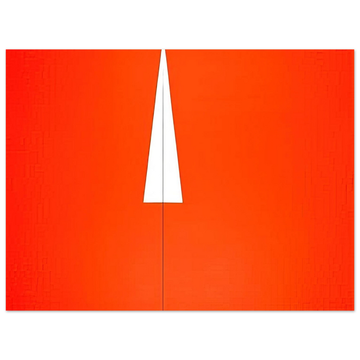 Carmen Herrera - Red with White Triangle - 1961  75x100 cm / 30x40inches Fine Art Poster