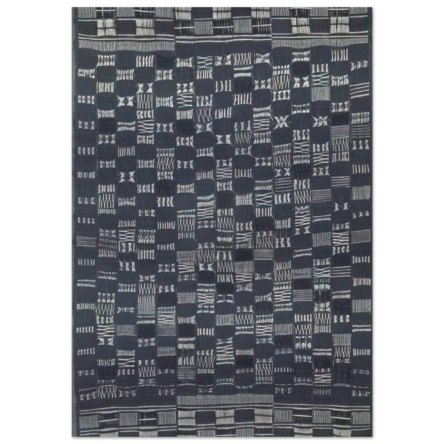 THICKLY SETTLED 1957 - Anni Albers Brushed Aluminum Print - 70x100 cm / 28x40 inches | Anni Albers Aluminum Print | Anni Albers Prints