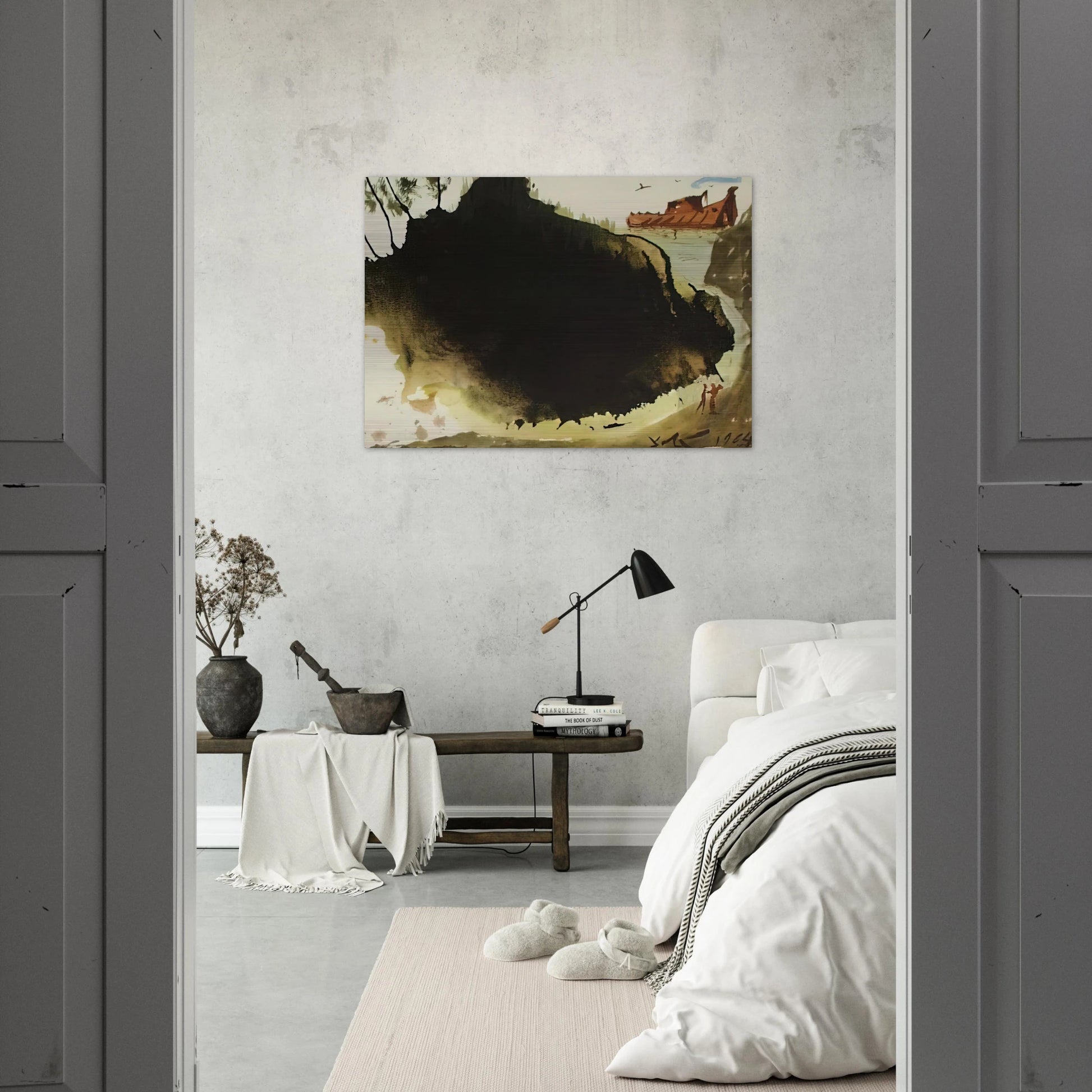 AQUAE DILUVII SUPER TERRAM GENESIS 6 17 1967 - Salvador Dali Brushed Aluminum Print - 70x100 cm / 28x40 inches | Salvador Dali Aluminum Print | Salvador Dali Prints