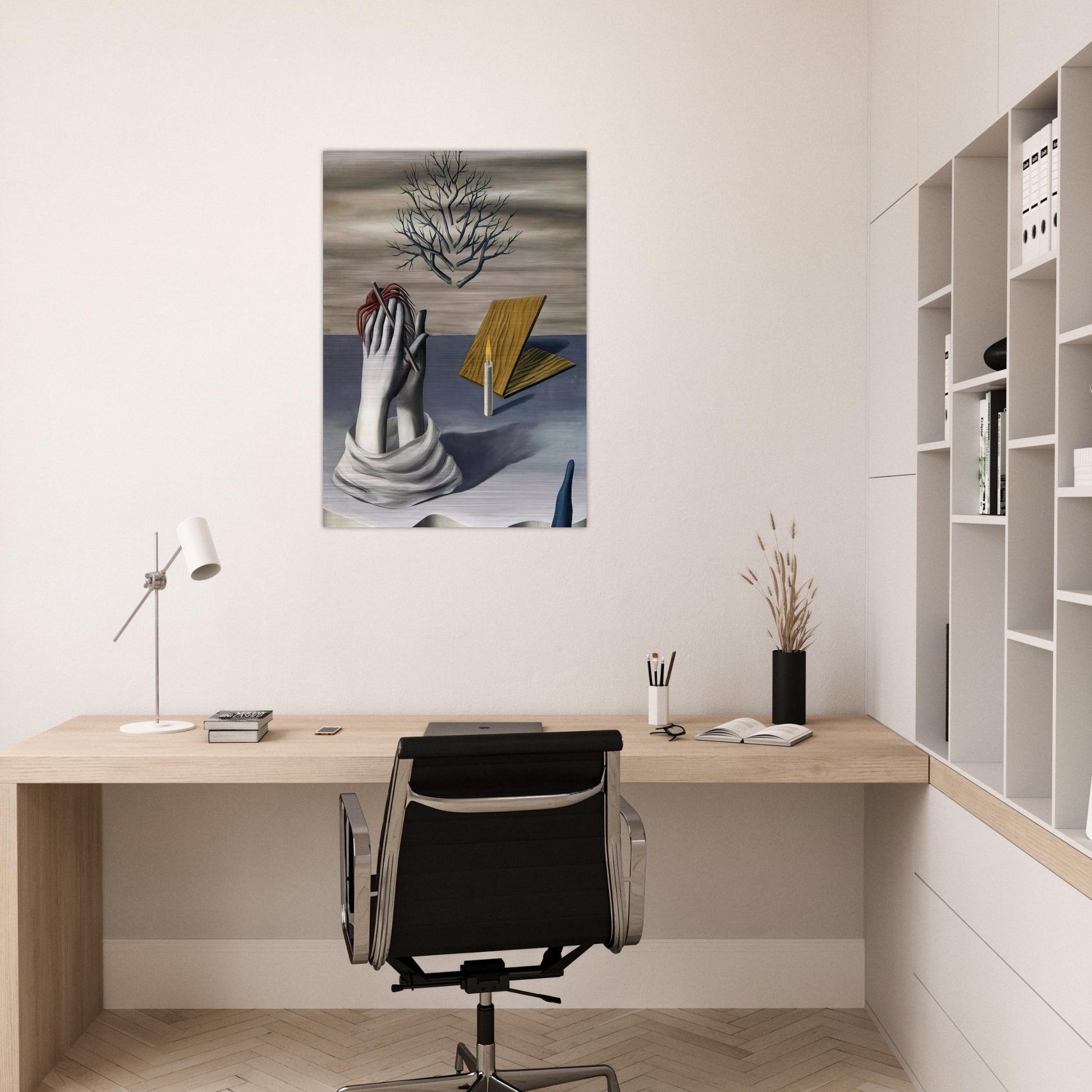 THE DAWN OF CAYENNE 1926 - Rene Magritte Brushed Aluminum Print - 70x100 cm / 28x40 inches | Rene Magritte Aluminum Print | Rene Magritte Prints