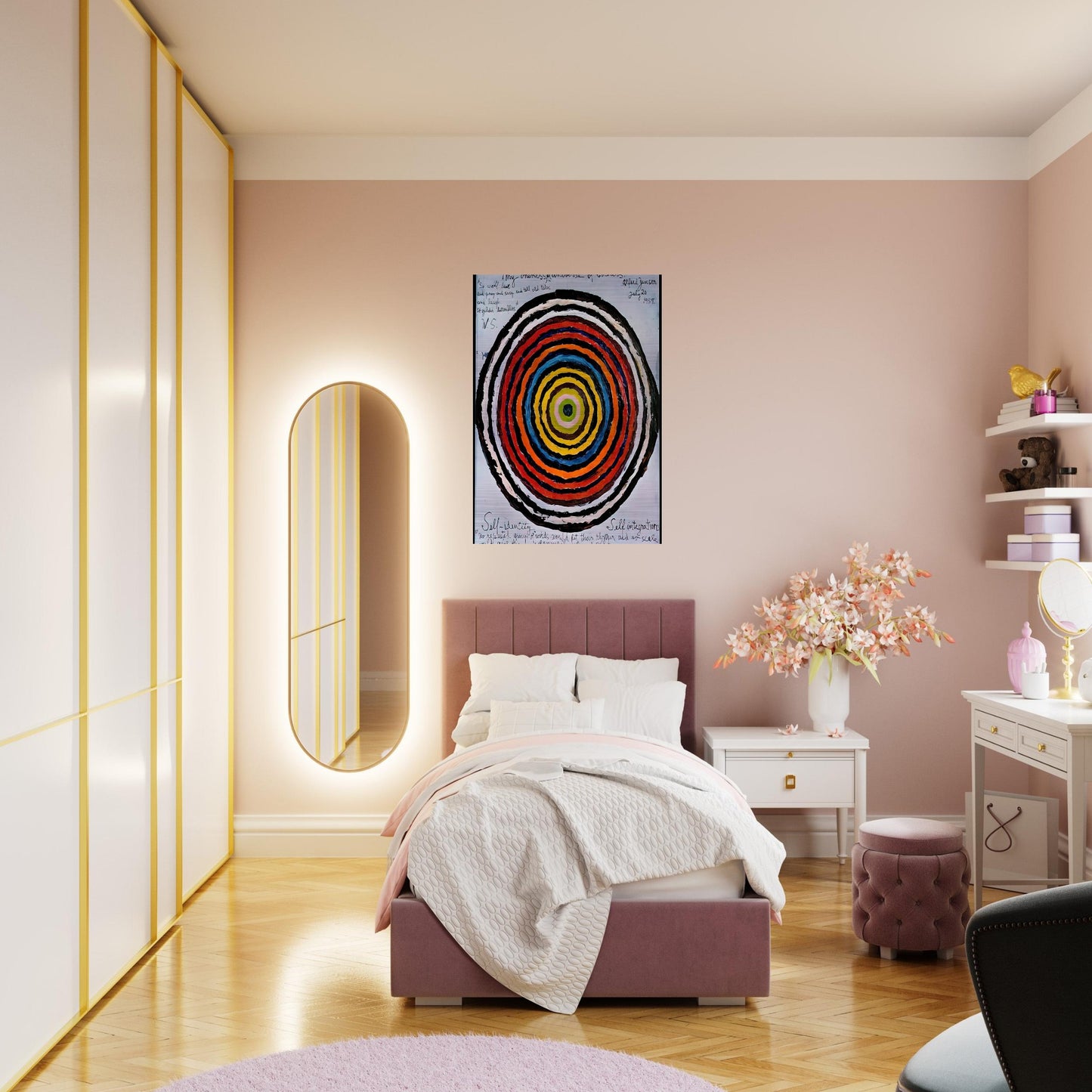 My Oneness, A Universe of Colours - 1957 - Alfred Jensen Brushed Aluminum Print - 70x100 cm / 28x40 inches | Alfred Jensen Aluminum Print | Alfred Jensen Prints