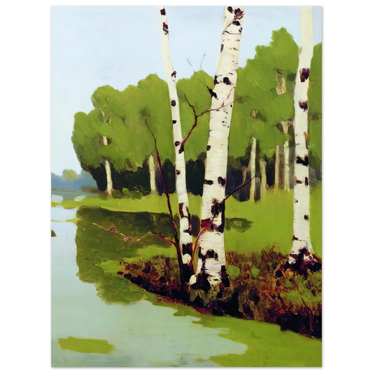 Arkhyp Kuindzhi - Birches  75x100 cm / 30x40inches Fine Art Poster