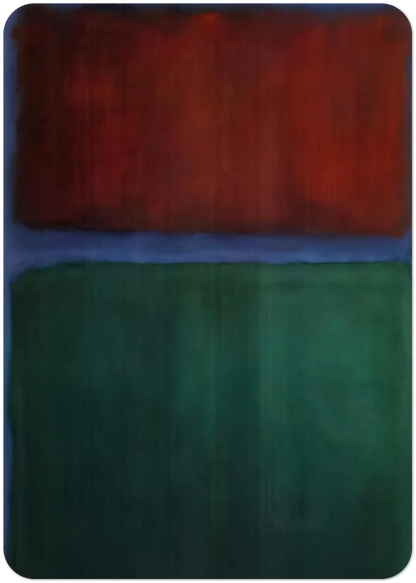 Earth and Green - 1955 By Mark Rothko Pack of 10 Post Cards | Mark Rothko Post Cards | A6 (10.5 x 14.8 cm) - 4.1 x 5.8 inches