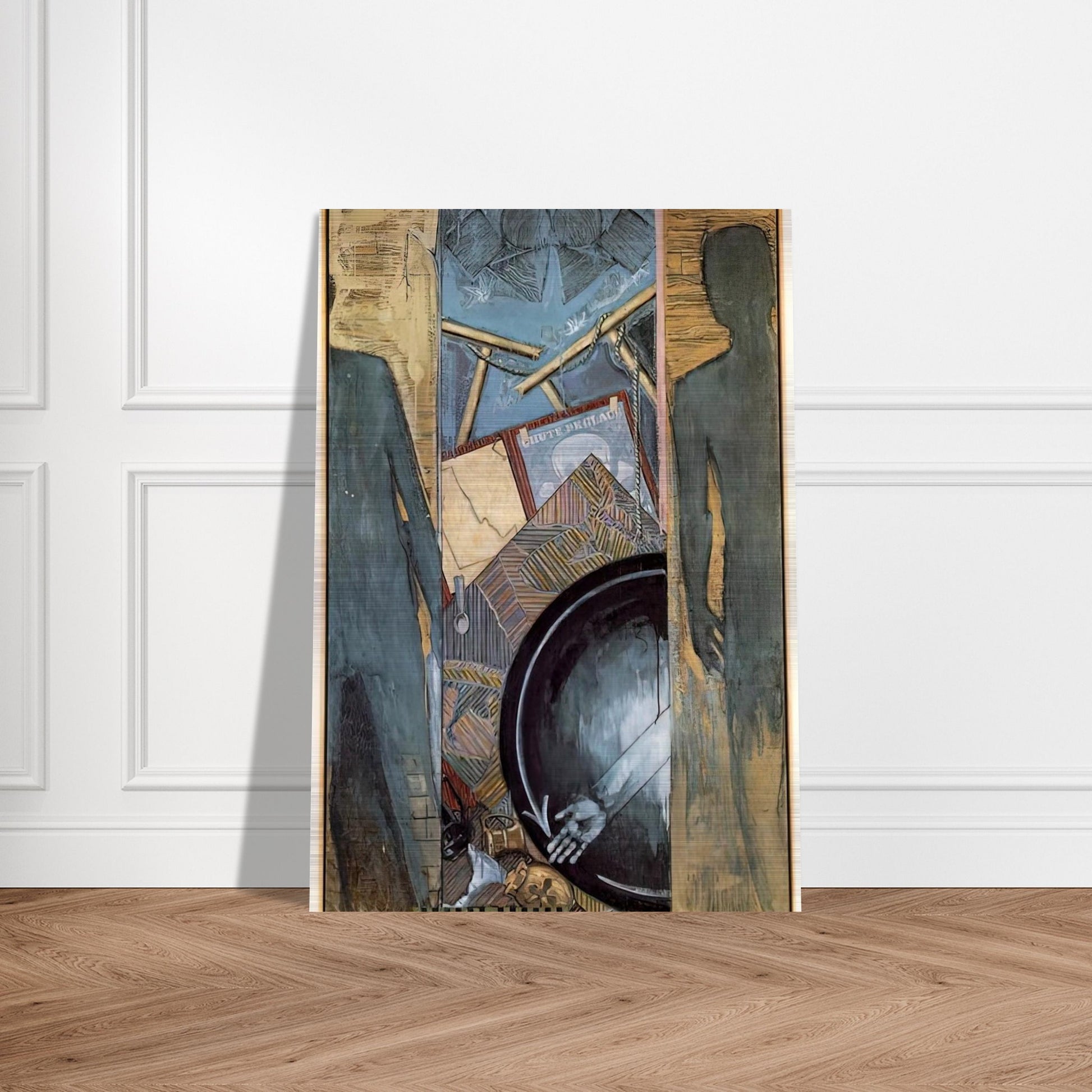 FALL - Jasper Johns Brushed Aluminum Print - 70x100 cm / 28x40 inches | Jasper Johns Aluminum Print | Jasper Johns Prints
