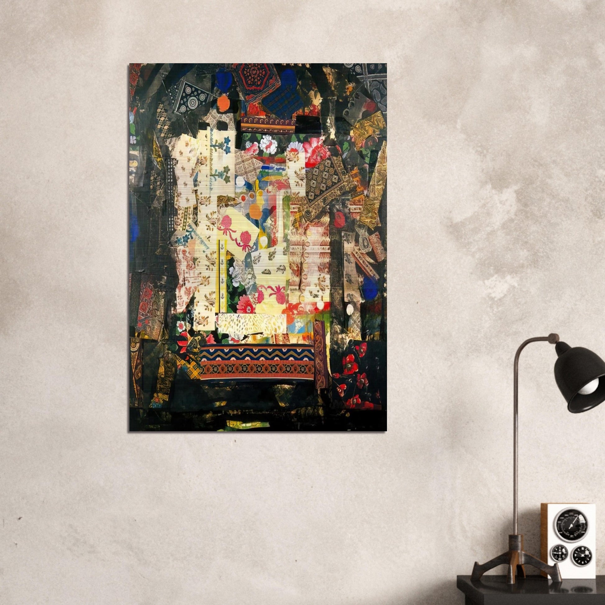 Window on Montana - PD Pattern and Decoration - Miriam Schapiro Brushed Aluminum Print - 70x100 cm / 28x40 inches | Miriam Schapiro Aluminum Print | Miriam Schapiro Prints