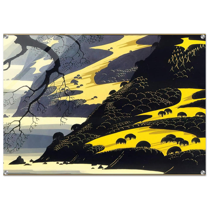 Coastal Fog - Eyvind Earle Acrylic Print - 70x100 cm / 28x40″ inches | Eyvind Earle Wall Art | Eyvind Earle Prints