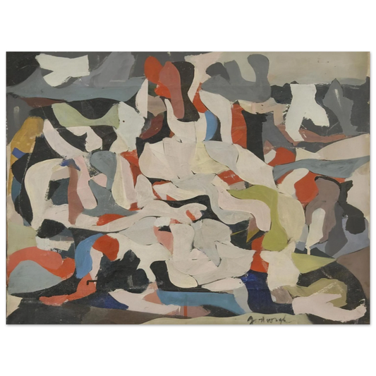 Robert Goodnough - Untitled - Abstract Expressionism  75x100 cm / 30x40inches Fine Art Poster