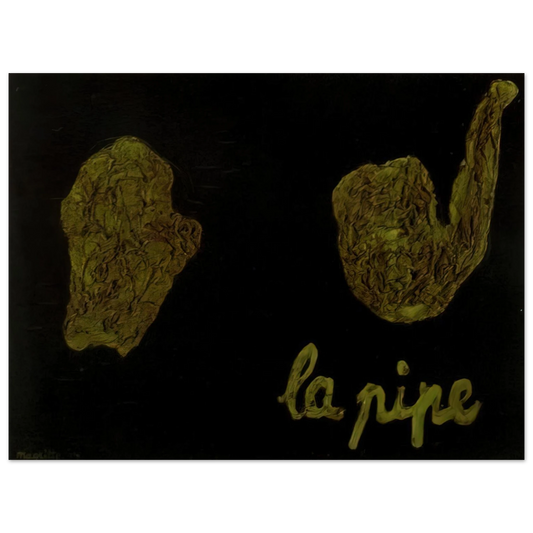 Rene Magritte - THE PIPE 1927  75x100 cm / 30x40inches Fine Art Poster