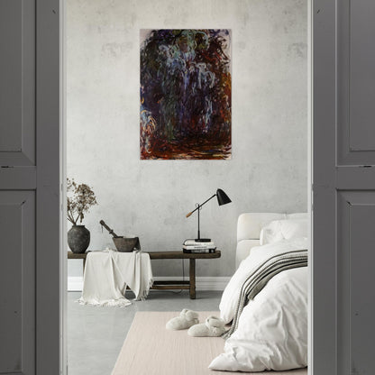Weeping Willow - claude monet Brushed Aluminum Print - 70x100 cm / 28x40 inches | claude monet Aluminum Print | claude monet Prints