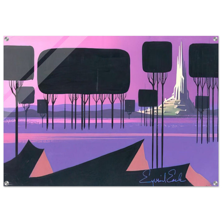 Sleeping Beauty - Eyvind Earle Acrylic Print - 70x100 cm / 28x40″ inches