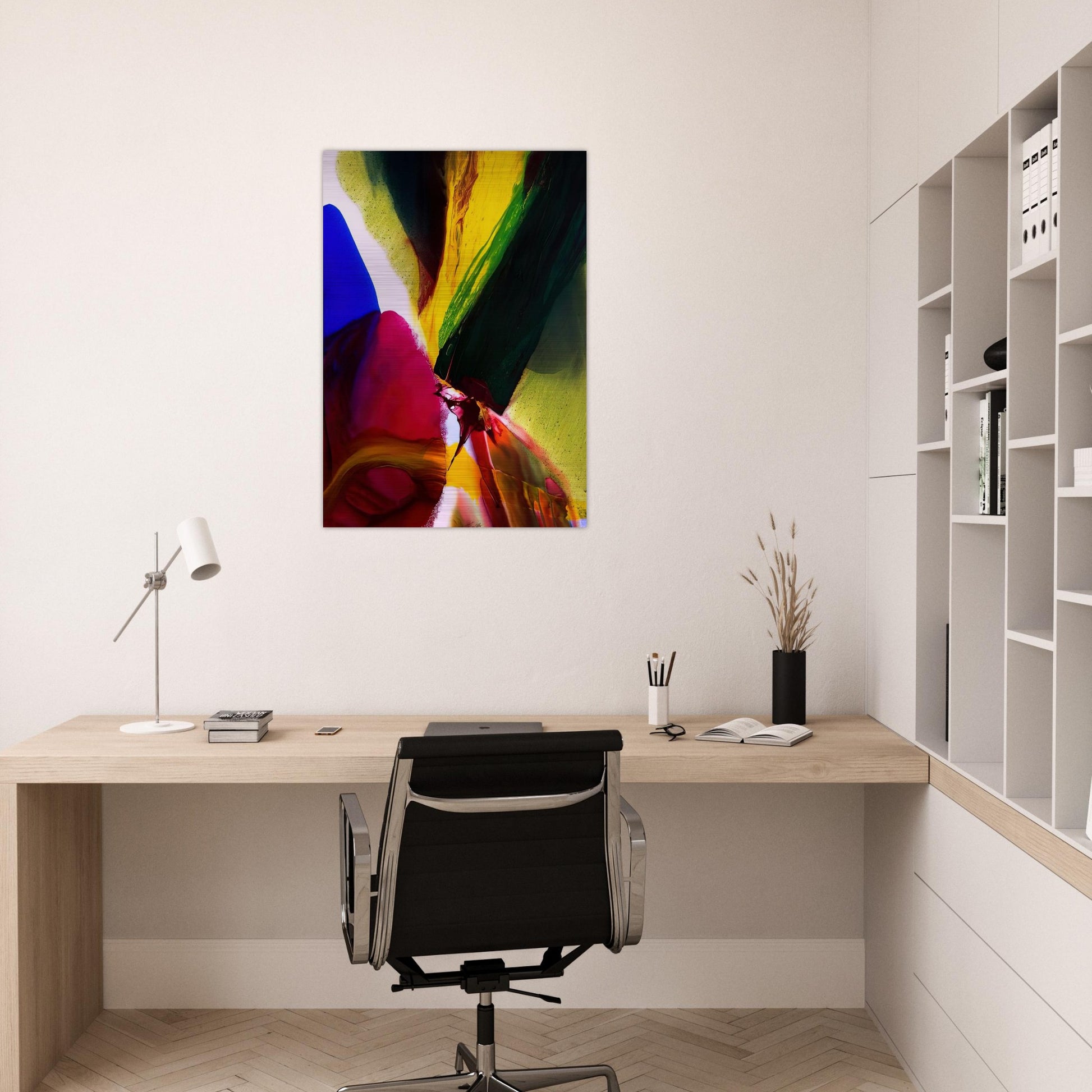 Phenomena Phoenix Equinox - Paul Jenkins Brushed Aluminum Print - 70x100 cm / 28x40 inches | Paul Jenkins Aluminum Print | Paul Jenkins Prints