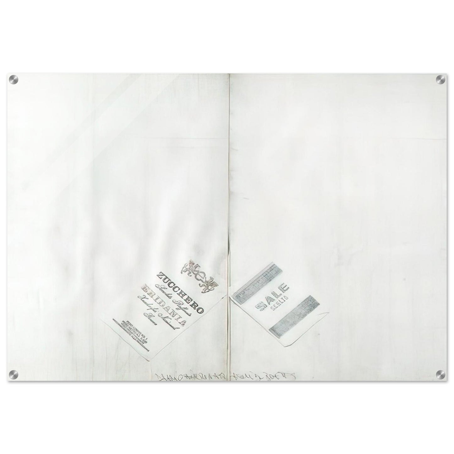 DA ALIGHIERO NATI A GUIDO BOETTI 1986 - Alighiero Boetti Acrylic Print - 70x100 cm / 28x40″ inches