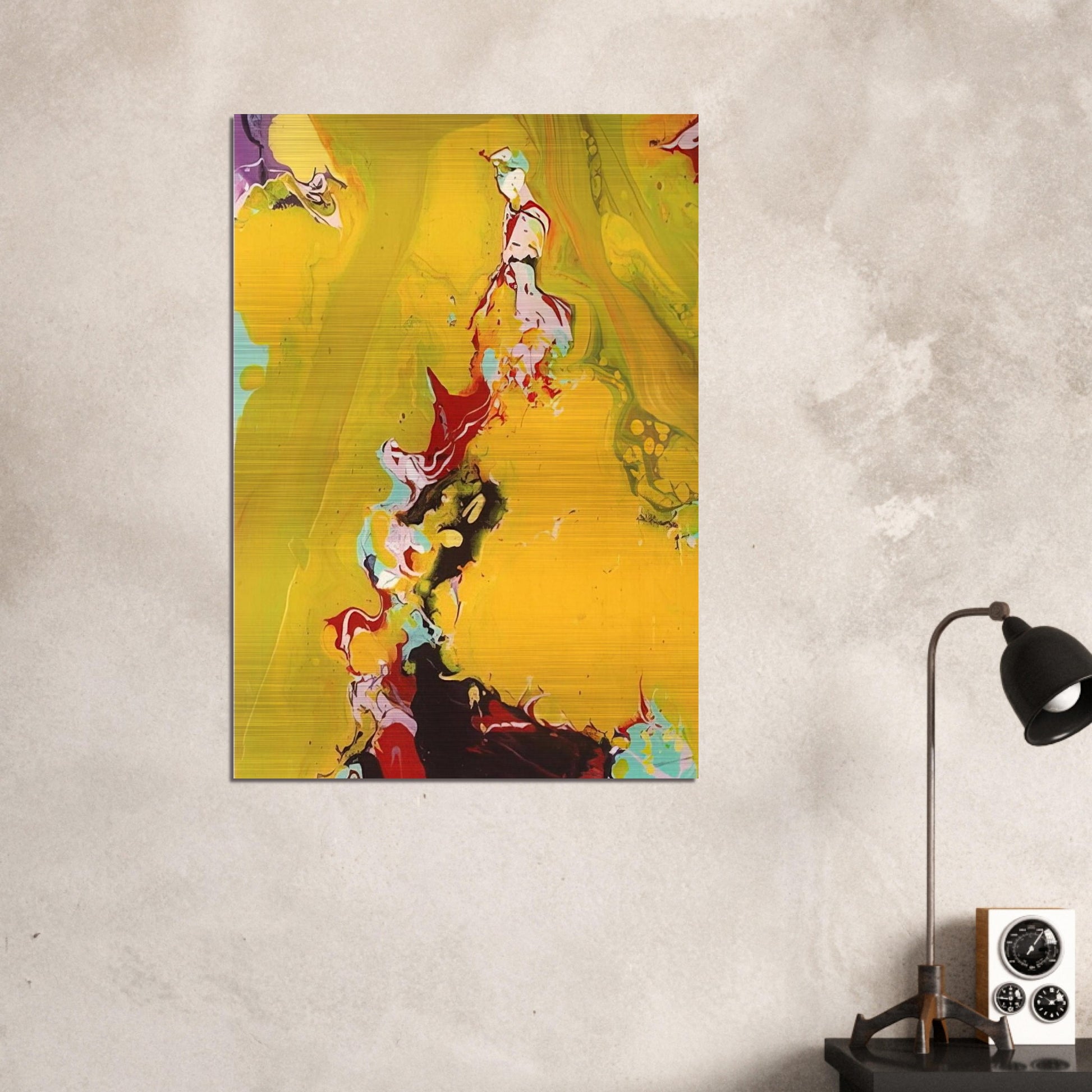 Untitled  SFP86-165  - Sam Francis Brushed Aluminum Print - 70x100 cm / 28x40 inches | Sam Francis Aluminum Print | Sam Francis Prints