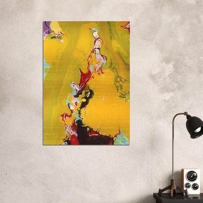Untitled  SFP86-165  - Sam Francis Brushed Aluminum Print - 70x100 cm / 28x40 inches | Sam Francis Aluminum Print | Sam Francis Prints