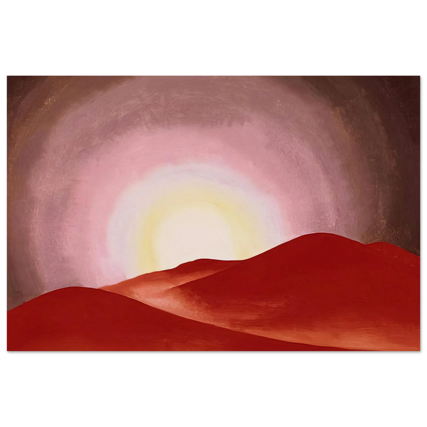 Georgia O'Keeffe - Red Hills, Lake George Fine Art Poster
