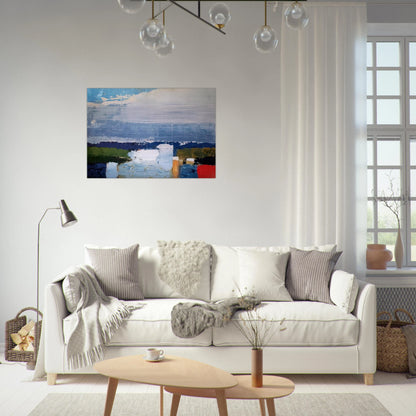 Paysage du midi - Art Informel - Nicolas de Stael Brushed Aluminum Print - 70x100 cm / 28x40 inches | Nicolas de Stael Aluminum Print | Nicolas de Stael Prints
