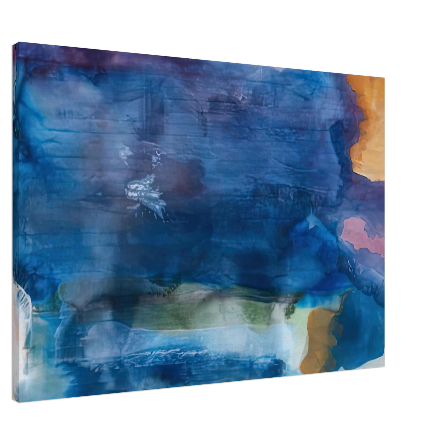 Helen Frankenthaler - Riverhead, 1963-64- Wall Art - 21x29.7 cm / 8x12" - Premium Wooden Framed Poster With Fine Art Paper-canvas - Wood frame