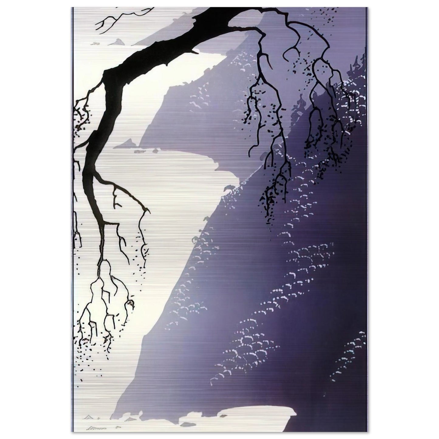 Gray Mist - Eyvind Earle Brushed Aluminum Print - 70x100 cm / 28x40 inches | Eyvind Earle Aluminum Print | Eyvind Earle Prints
