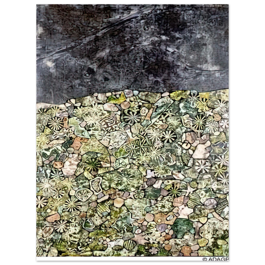 Jean Dubuffet - I LIVE IN A COUNTRY LAUGHING  75x100 cm / 30x40inches Fine Art Poster