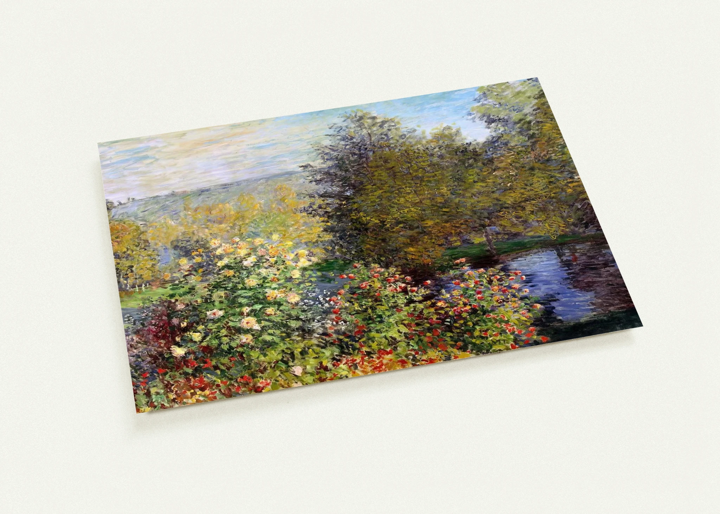 A Corner of the Garden at Montgeron By claude monet Pack of 10 Post Cards | claude monet Post Cards | A6 (10.5 x 14.8 cm) - 4.1 x 5.8 inches