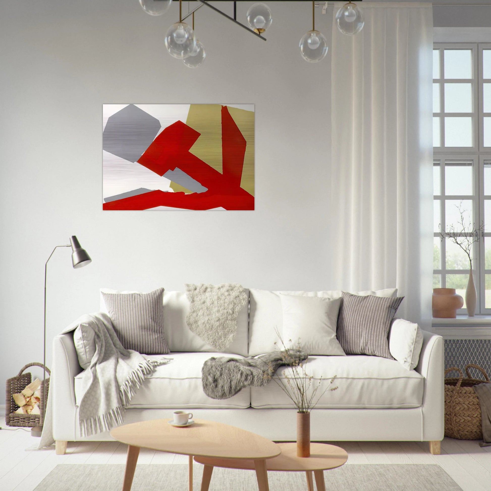 Hammer and Sickle  Special Edition  - Andy Warhol Brushed Aluminum Print - 70x100 cm / 28x40 inches | Andy Warhol Aluminum Print | Andy Warhol Prints