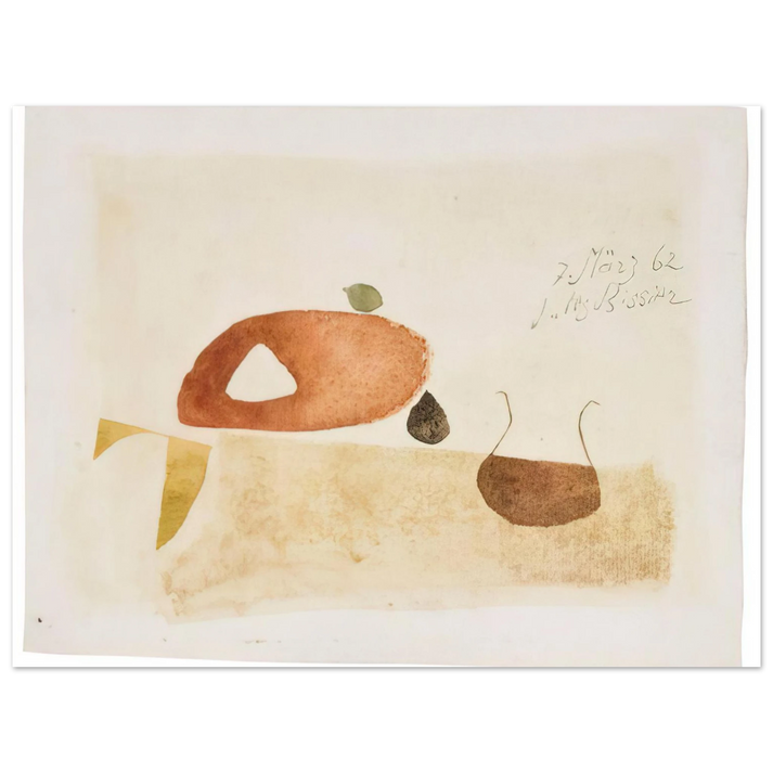 Julius Bissier - Komposition 7. MÃƒÂ¤rz 62 - 1962  75x100 cm / 30x40inches Fine Art Poster