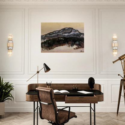 Mount Kolsaas, Norway - claude monet Brushed Aluminum Print - 70x100 cm / 28x40 inches | claude monet Aluminum Print | claude monet Prints