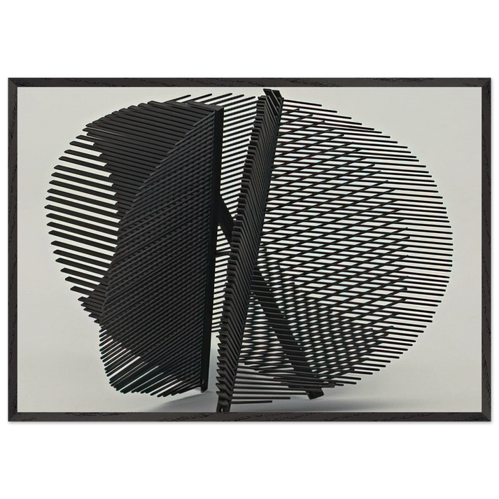 Esfera - 1959 - Gego 70x100 cm / 28x40 inches Framed Art Print – Black Wooden Frame