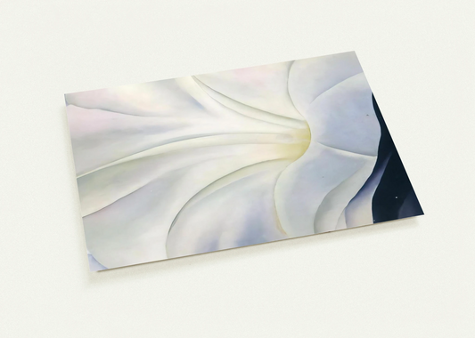 Morning Glory with Black By Georgia O'Keeffe Pack of 10 Post Cards | Georgia O'Keeffe Post Cards | A6 (10.5 x 14.8 cm) - 4.1 x 5.8 inches