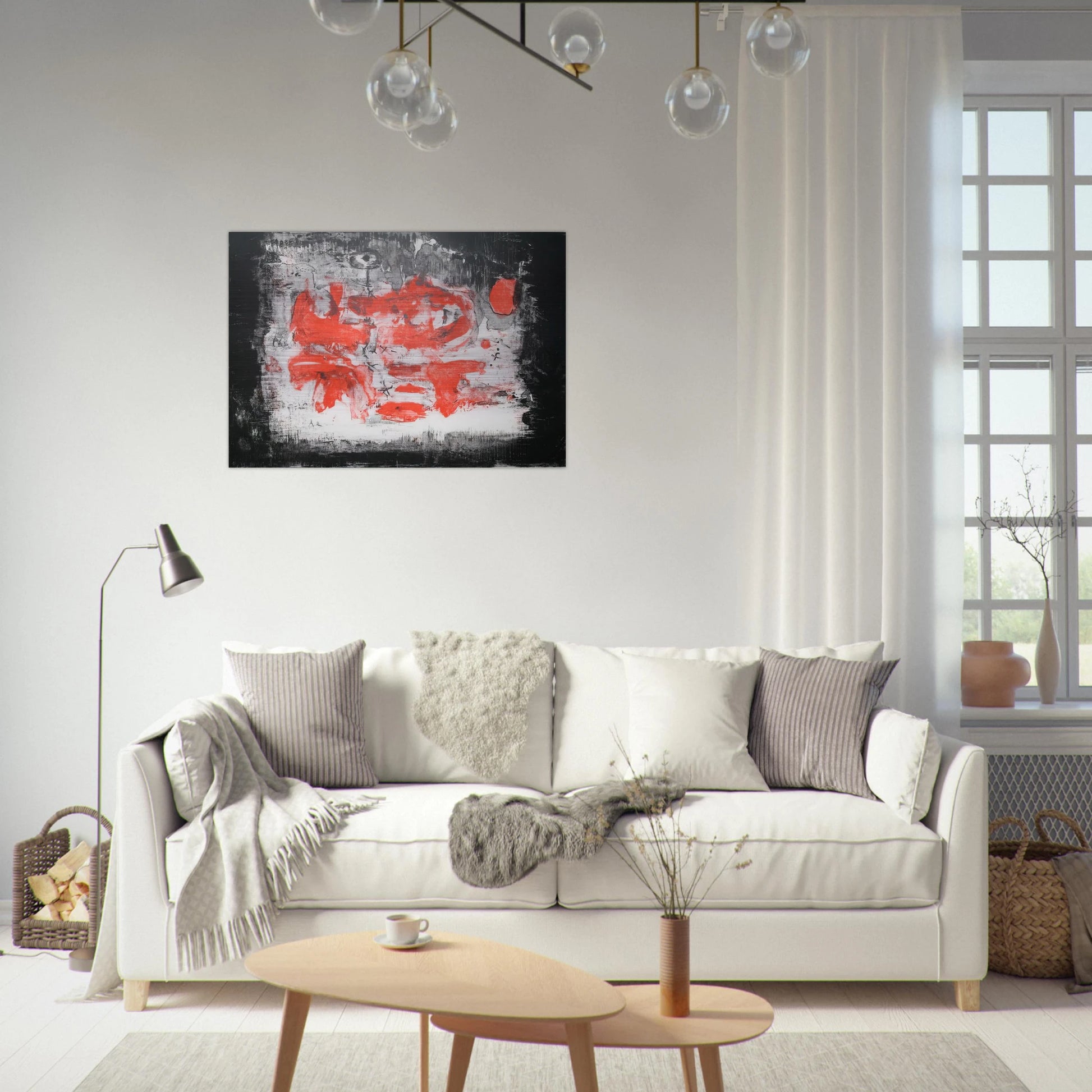 UNTITLED 1956 1 - Zao Wou-Ki Brushed Aluminum Print - 70x100 cm / 28x40 inches | Zao Wou-Ki Aluminum Print | Zao Wou-Ki Prints