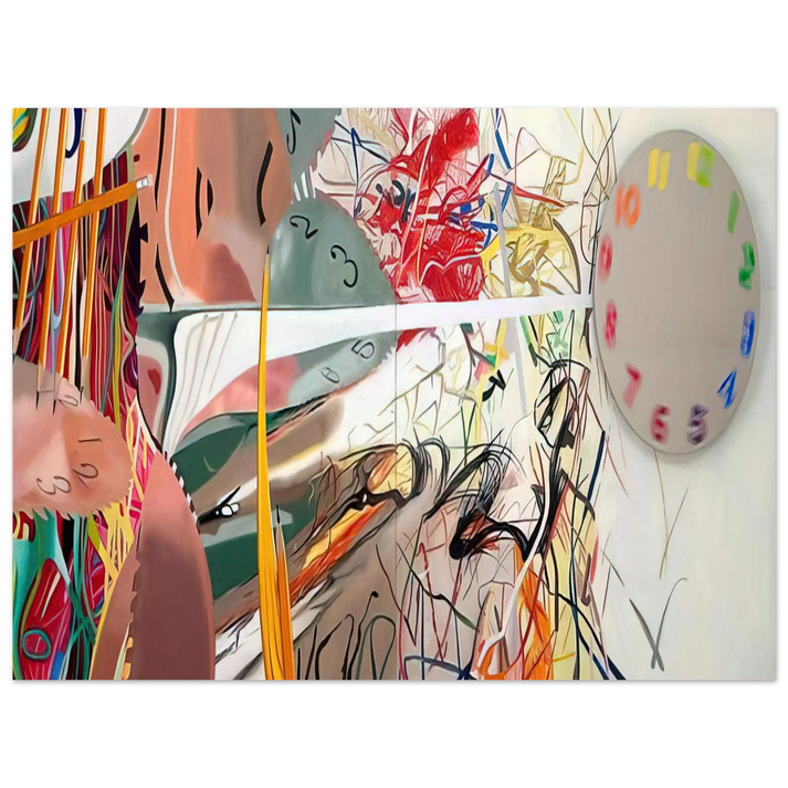 James Rosenquist - Time Stops the Face Continues  75x100 cm / 30x40inches Fine Art Poster