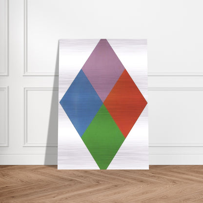 Aus violettem kern - 1967 - Max Bill Brushed Aluminum Print - 70x100 cm / 28x40 inches | Max Bill Aluminum Print | Max Bill Prints