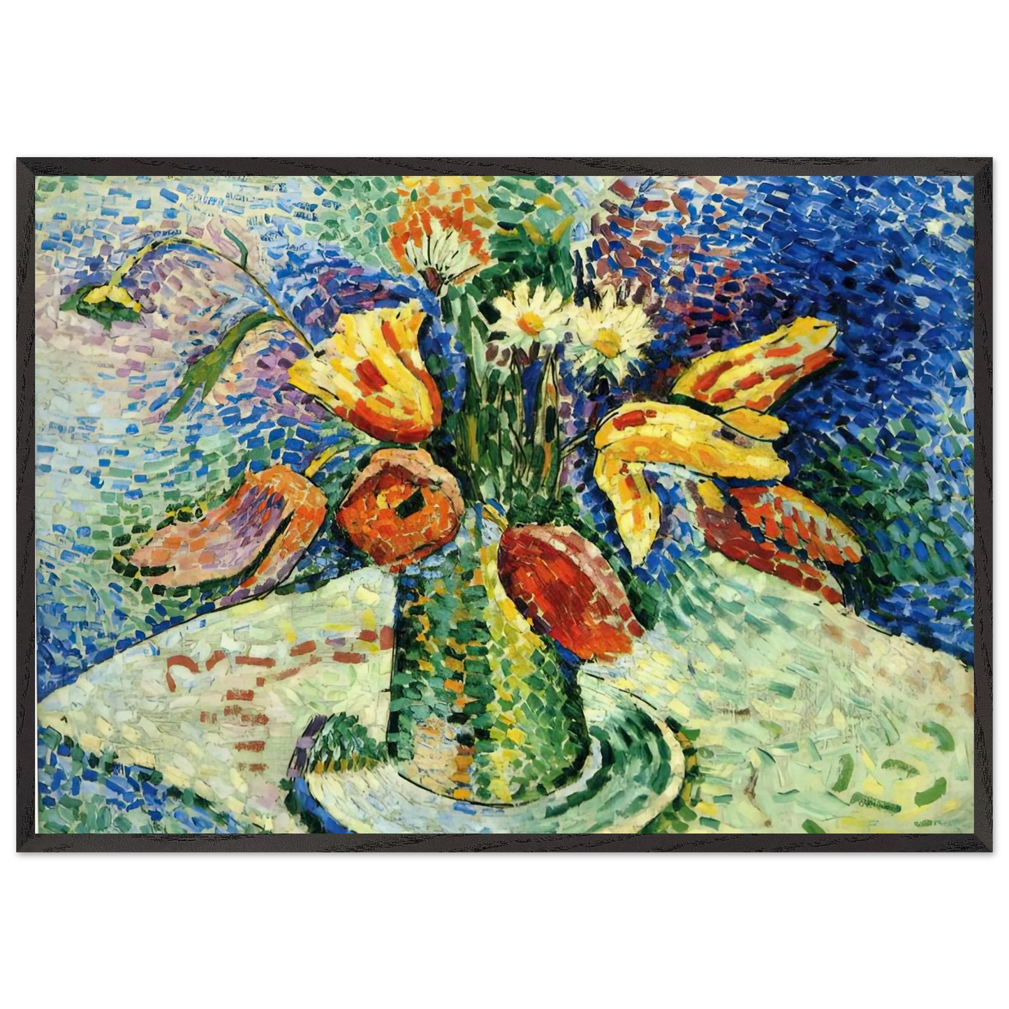STILL LIFE 10 - Henri Matisse 70x100 cm / 28x40 inches Framed Art Print – Black Wooden Frame