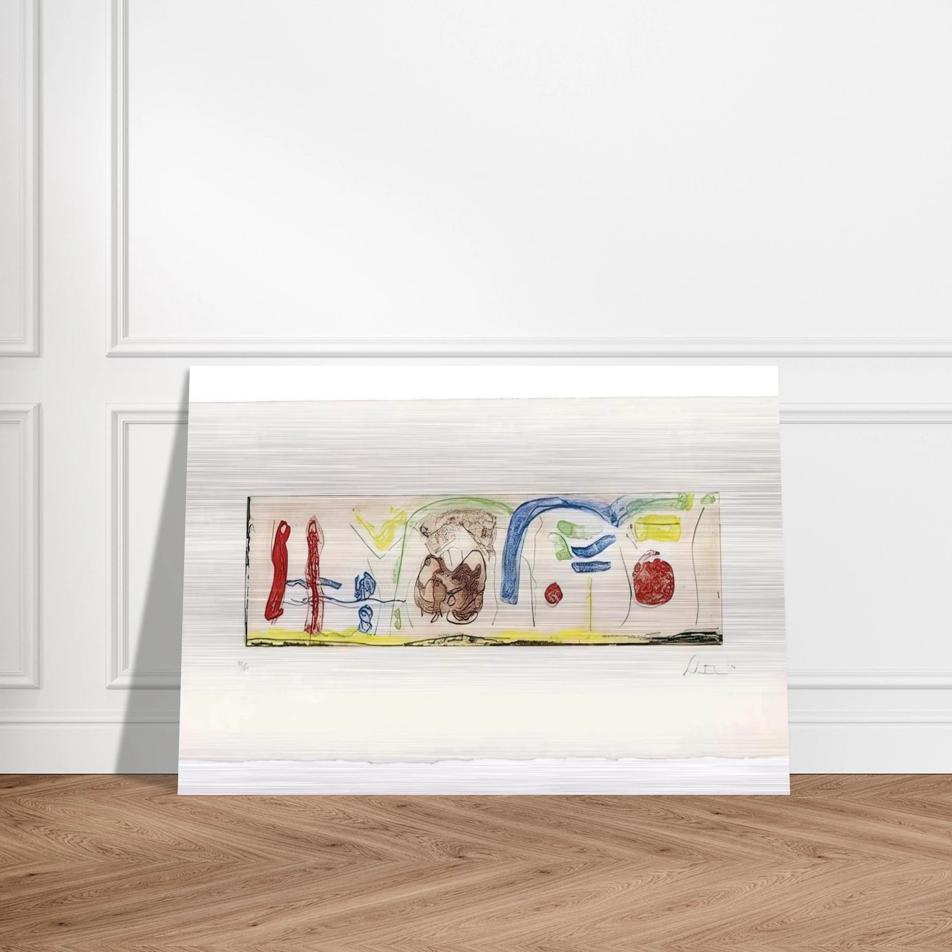 Bridges - 1996 - Helen Frankenthaler Brushed Aluminum Print - 70x100 cm / 28x40 inches | Helen Frankenthaler Aluminum Print | Helen Frankenthaler Prints
