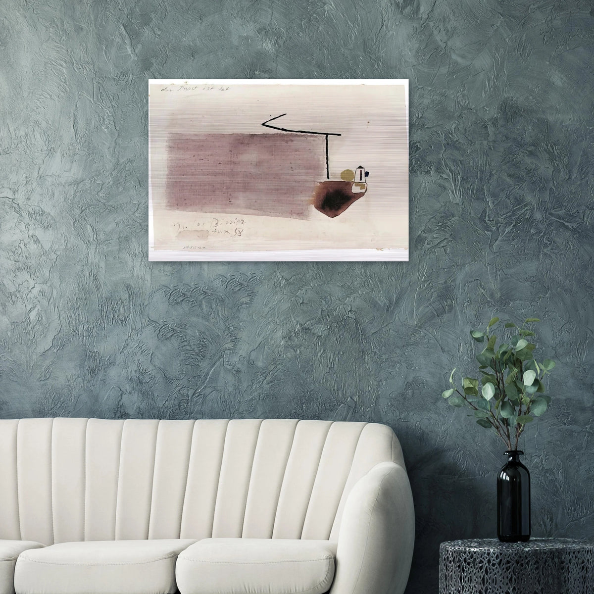 14.X.58 - 1958 - Julius Bissier Brushed Aluminum Print - 70x100 cm / 28x40 inches | Julius Bissier Aluminum Print | Julius Bissier Prints