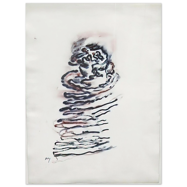 Henri Michaux - Untitled - 1970  75x100 cm / 30x40inches Fine Art Poster