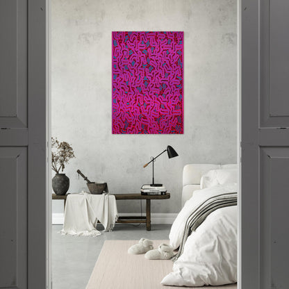UNTITLED 1984 - Keith Haring Brushed Aluminum Print - 70x100 cm / 28x40 inches | Keith Haring Aluminum Print | Keith Haring Prints