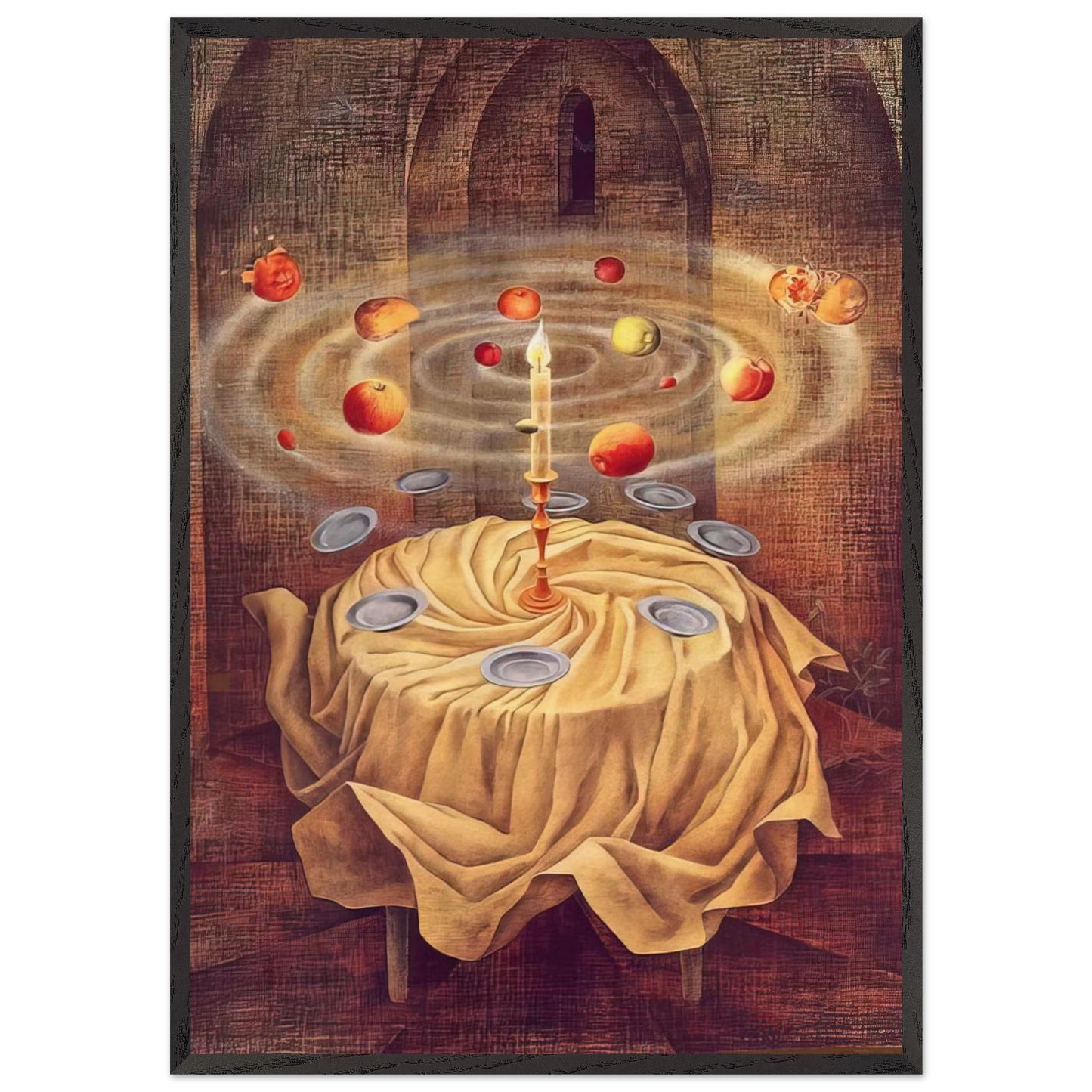 STILL LIFE RESLICITANDO 1963 - Remedios Varo 70x100 cm / 28x40 inches Framed Art Print – Black Wooden Frame