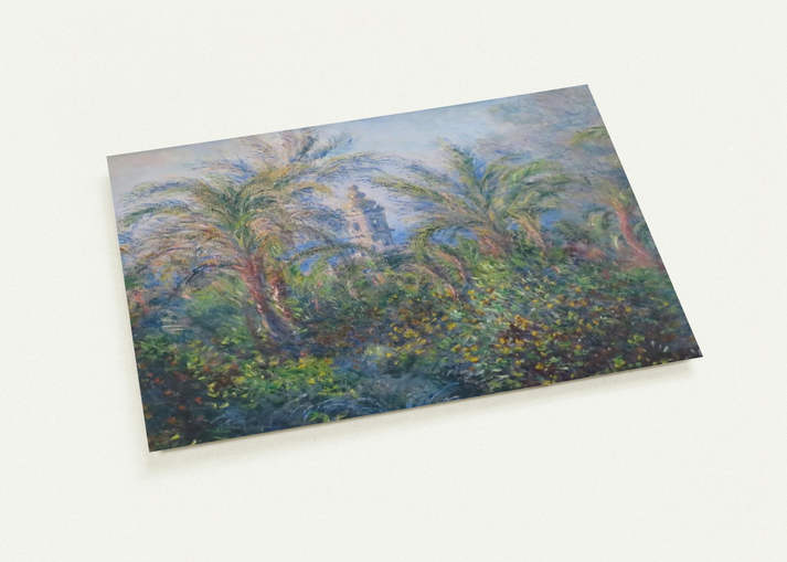 Garden in Bordighera, Impression of Morning By claude monet Pack of 10 Post Cards | claude monet Post Cards | A6 (10.5 x 14.8 cm) - 4.1 x 5.8 inches