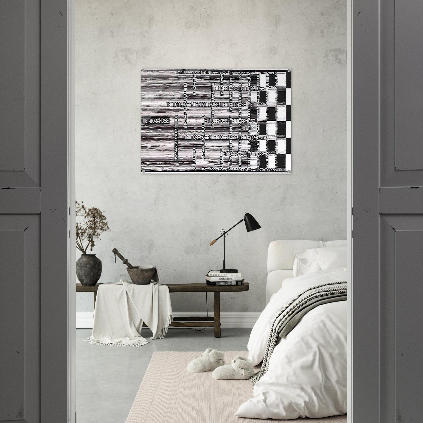 METAMORPHOSIS II EXCERPT 1 - MC Escher Acrylic Print - 70x100 cm / 28x40″ inches | Maurits Cornelis Escher Prints