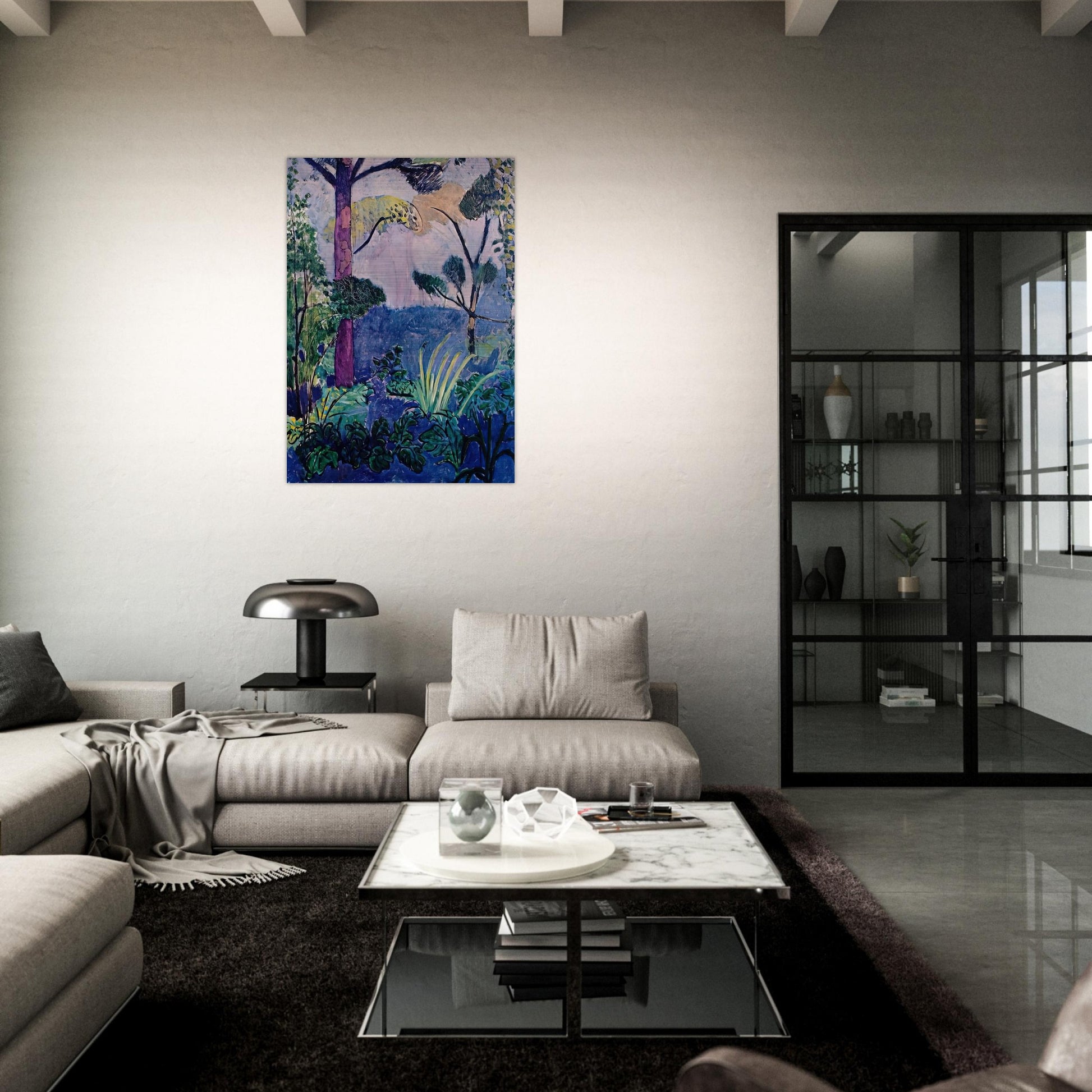 MOROCCAN LANDSCAPE - Henri Matisse Brushed Aluminum Print - 70x100 cm / 28x40 inches | Henri Matisse Aluminum Print | Henri Matisse Prints