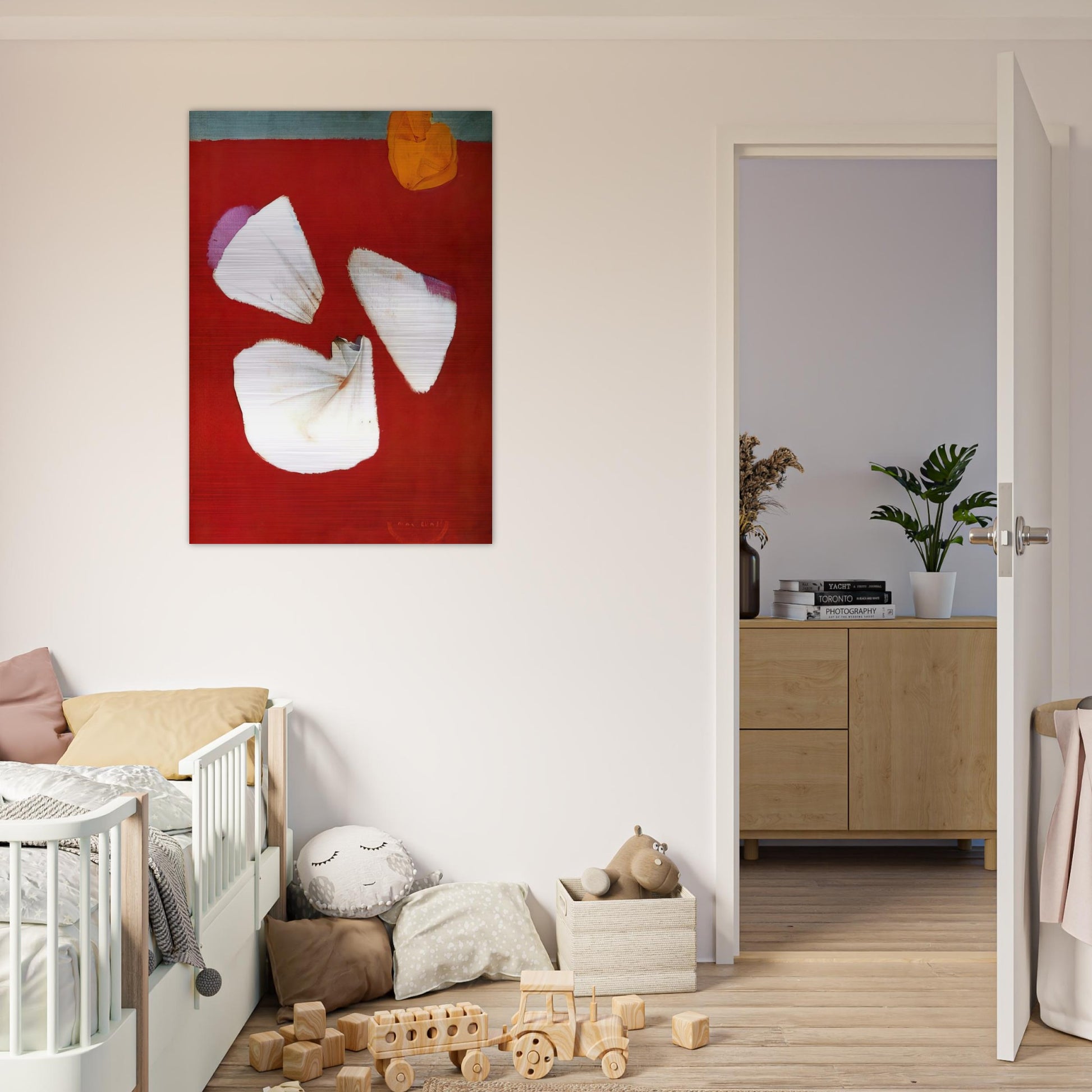 Shells and Flowers - Max Ernst Brushed Aluminum Print - 70x100 cm / 28x40 inches | Max Ernst Aluminum Print | Max Ernst Prints