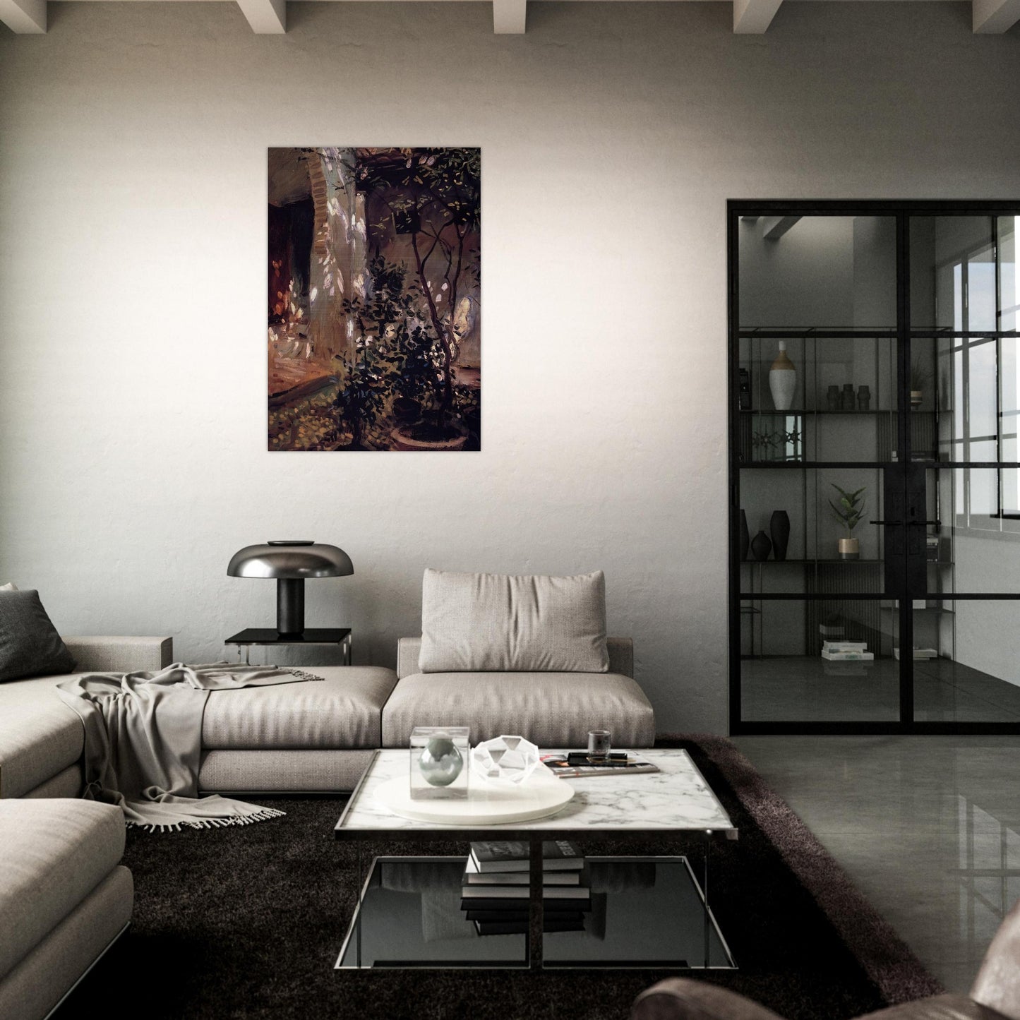 Granada. Sunspots - John Singer Sargent Brushed Aluminum Print - 70x100 cm / 28x40 inches | John Singer Sargent Aluminum Print | John Singer Sargent Prints
