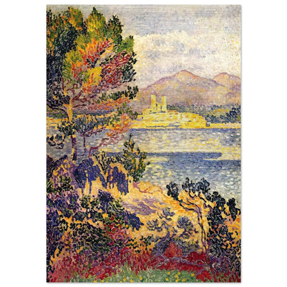 Antibes, Morning - Henri-Edmond Cross Brushed Aluminum Print - 70x100 cm / 28x40 inches | Henri-Edmond Cross Aluminum Print | Henri-Edmond Cross Prints